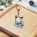 Steve Ins Cute Pacha Dog Keychain Double-sided Acrylic Phone Case Girlfriend Couple Pendant Lanyard Small Pendant New. 