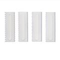 Bakery DIY Cake Plastic Sawtooth Cream Scraper Pastry Decorative Scraper Kitchen Baking Texture Comb Making Spatula Tool.
