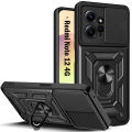 MobiCase S1 For Redmi Note 12 4G Back Cover Slide Camera Kickstand Anti Fall Shockproof Magnetic Bracket Protection Phone Cover Redmi Note 12 Back Cover Phone Case Cover. 