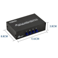 AV Switcher 4 Into 1 Out Av RCA Head Interface Audio and Video Switcher Multi-Function 4-Way AV Switcher Easy to Use. 