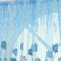 OIMG Fine Workmanship Window Treatment Wear Resistant Polyester Flower Pattern Rod Pocket Sheer Curtain Panel For Home. 