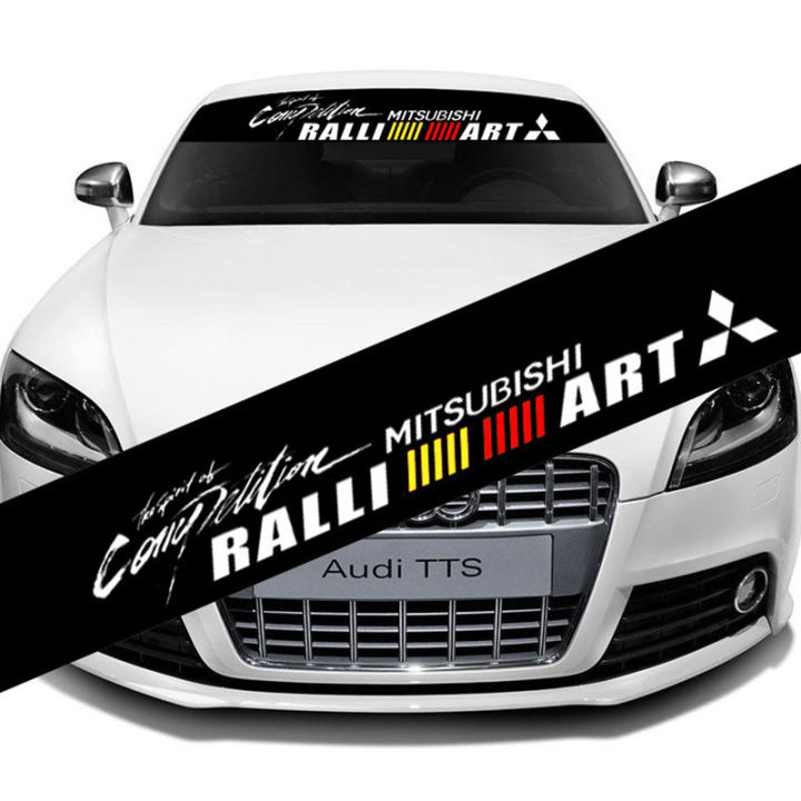 1 Piece Car Stickers Reflective Decoration Decals Fashion Front Rear Windshield Decal Sticker for Mitsubishi ASX EVO Lancer Montero Mirage L300 Outlander Pajero Galant Xpander