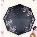 Cherry Blossom Automatic Non-automatic folding Umbrella Rain Women Sakura Flower Umbrella Female Rain Sun Parasol. 