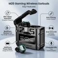 M25 Gaming Headset Low Latency In-ear Earbuds Power Bank Game Headphones Wireless Gaming Tws Earbuds.
