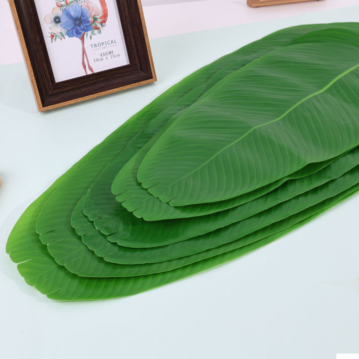 1/10PCS%20Green%20Tropical%20Artificial%20Banana%20Leaf%20Placemats%20Table%20Decoration%20Heat%20Resistant%20Drink%20Cup%20Coasters%20Faux%20Pad%20Dining%20Table%20Mats%20-%20Image%207