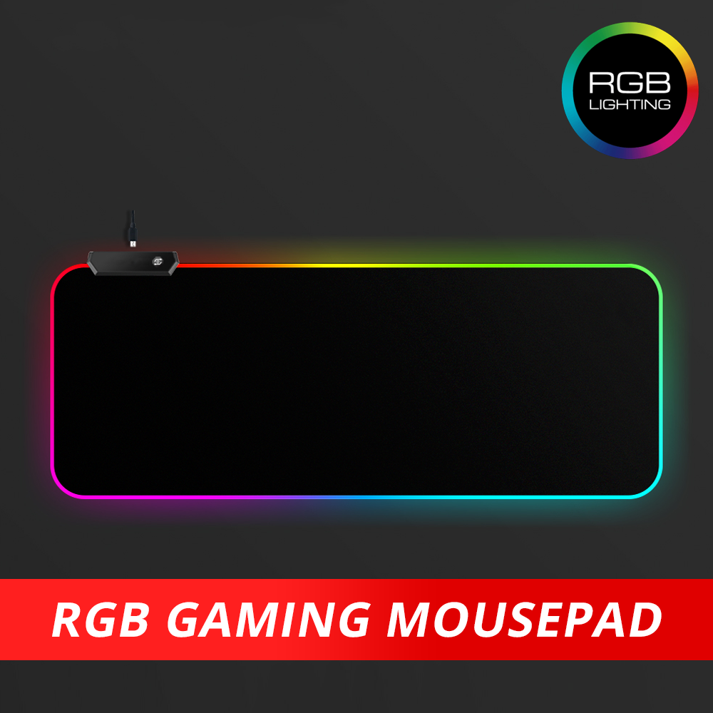 Rgb Gaming Mouse Pad With Backlit Keyboard Pad: Enhance Your Gaming Setup With Vibrant Lighting Mousepad