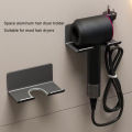 Wall Mounted Hair Dryer Holder For Dyson Laifen Aluminum Magnetic Nozzle No-punching Bathroom Accessories Blower Holder Shelf. 