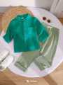 Children’s Designer Cotton Crepe Shirt and Pant Set for Boy | Perfect for Outings & Events.