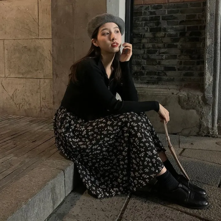 Skirts%20Women%20Design%20High%20Waist%20Summer%20Loose%20Trendy%20Elegant%20Artistic%20BF%20A-Line%20All-match%20Print%20Lovely%20Ins%20Casual%20Tender%20Aesthetic%20-%20Image%205