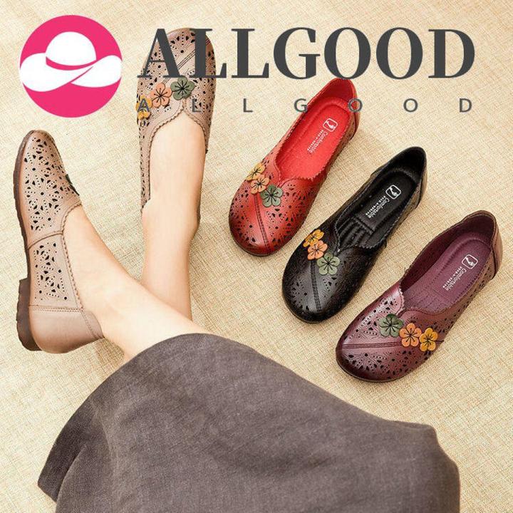 Loafers Women Mules Leather Shoes Casual Flat Shoes Mary Jane Vintage Korean Shoes For Women Slippers New 051622