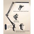 LED Desk Lamp with Clamp 10W Swing Arm Desk Lamp Eye-Caring Dimmable Desk Light with 10 Brightness Level, 3 Lighting Modes. 