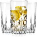 Central Iconic Octagonal Whiskey Glass Set Crystal Clear Glass with Heavy Base, Modern Geometric Design for Spirits Premium Water, Juice, coke , Medium Drinking Sharbat 300Ml 6PC Glass Set..