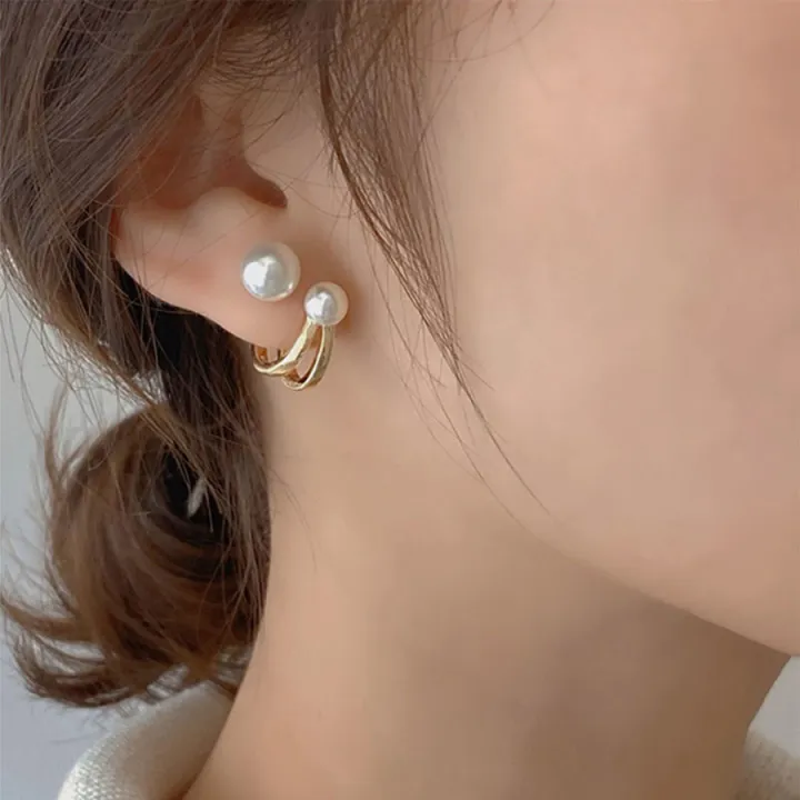 Fashion%20Elegant%20Tulip%20Stud%20Earrings%20Two%20Wearing%20Pearl%20Earrings%20Simple%20Cute%20Korean%20Jewelry%20-%20Image%203
