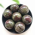 【Daily Necessities For Anyone Store】1 Piece Natural Dragon Blood Stone Quartz Crystal Ball Decoration Natural Stones and. 