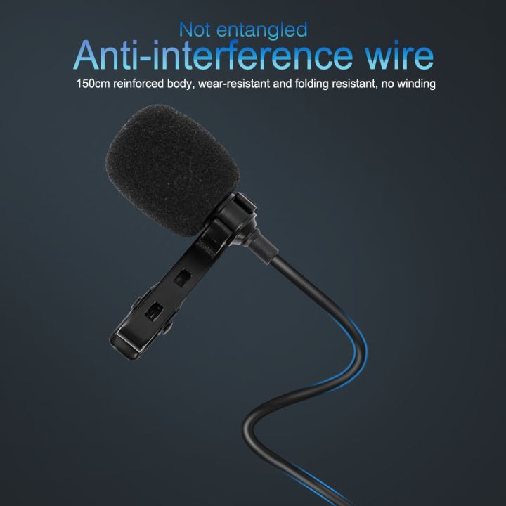 1.5m%20Omnidirectional%20Metal%20Microphone%20Type%20C%20Jack%20Lavalier%20Tie%20Clip%20Microphone%20Mini%20Audio%20Mic%20for%20Computer%20%20%20Black%20-%20Image%207