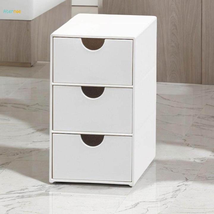 Desk Organizer with 3 Drawers Desk Organization Versatile Storage Drawer Cabinet Stationary Organizer for Bathroom Kitchen Countertop Vanity