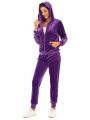 2024 Autumn Velvet Tracksuit Womens 2 Piece Sweatshirt Sweatpants Set Full Zip Hoodie Sweatsuit With Pockets Casual Sportswear. 