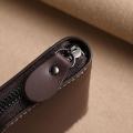 Soft Leather Men's Card Holder Large Capacity Anti-Demagnetization Compact Wallet.