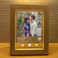 Personalized 3D Photo Frame Night Lamp Custom Couple Picture Frames Wooden Frame Unique Anniversary Wedding Christmas Gift. 