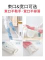 Household Gloves Morandi Color Waterproof Dishwashing Plastic Gloves Winter Long And Velvet Warm Wash Durable Housework Sleeves. 