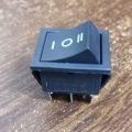 3 POSITIONS ROCKER Switch 6 Pin 16A 250V 3 Positions DPDT ON-OFF-ON 6Pin BLACK Color Rocker Switches Car Auto Boat Power Rocker Switches.