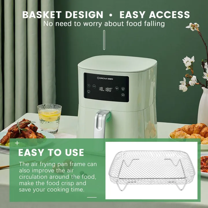 8%20Inch%20Air%20Fryer%20Rack%20for%20Instant%20Vortex%20Air%20Fryer,,%20Air%20Fryer,Square%20Three%20Stackable%20Dehydrator%20Racks%20-%20Image%203