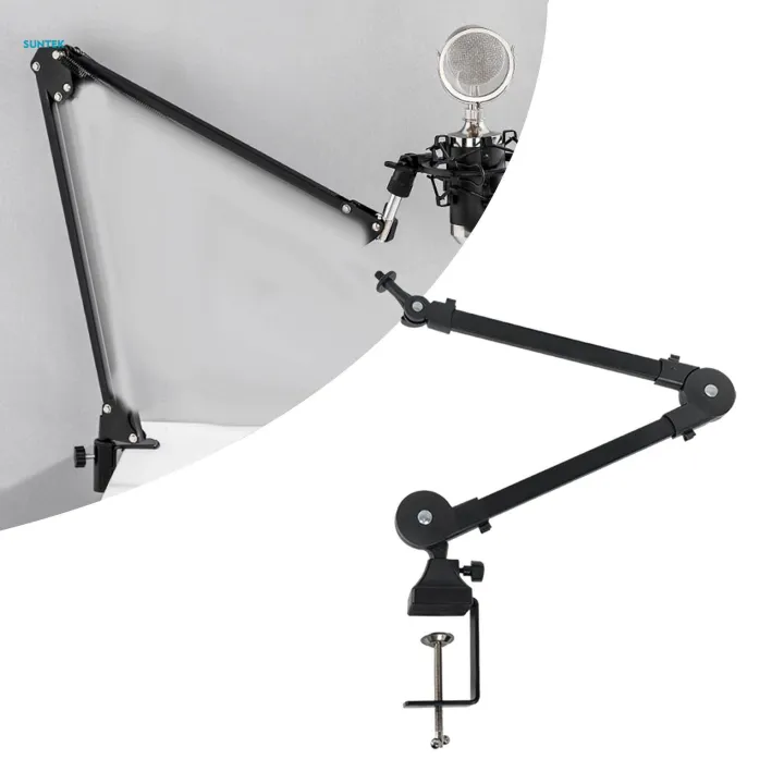 Microphone%20Arm%20Mic%20Stand%20Desk%20Mounted%20Foldable%20Clip%20on%20Cable%20Management%20Holder%20Accessory%20360%C2%B0%20Rotation%20Space%20Saving%20for%20Video%20Gaming%20-%20Image%206