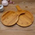 Round Head Wooden Pizza Plate 14".