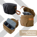 BAGSMART Camera Bag for Photographers DSLR Canvas Padded Camera Shoulder Bag with Rain Cover Suitable for Women and Men.