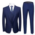 (Blazer + pants + vest) 2021 high-end custom business prom Men suit suit men's casual wedding Tuxedo dress men's 3 piece suit. 