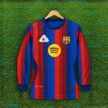 Barcelona Full Sleeve Jersey 2026/27 Thai Premium Football For Men - Long Sleeve Club t shirt - Barcelona Jersey 2026. 