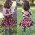 【The road to happiness Store】Toddler Baby Girls Backless Dress Princess Outfits Clothes. 