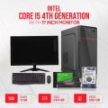 Intel Core i5 4th Generation RAM 8GB SSD 240GB or HDD 500GB Graphics 2GB Built in Gaming PC Win 10 64 Bit And '17 inch Monitor' New Full Desktop Computer.