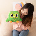 Green Duolingo Owl Plush Toy Duo Plushie Of Duo The Owl Cartoon Anime Owl Doll Soft Stuffed Animal Children Birthday Gift.