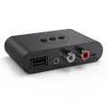 Bluetooth 5.0 Receiver Transmitter Wireless 3.5mm AUX NFC to 2 RCA Audio Adapter. 