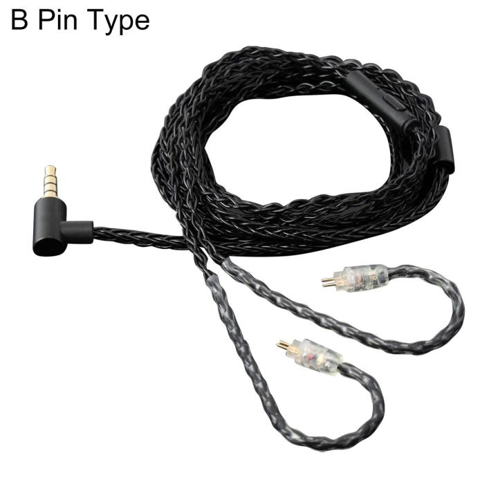 JCALLY Wear-resistant Copper Braided Headphone Earphone Cable with B/C/MMCX Pin