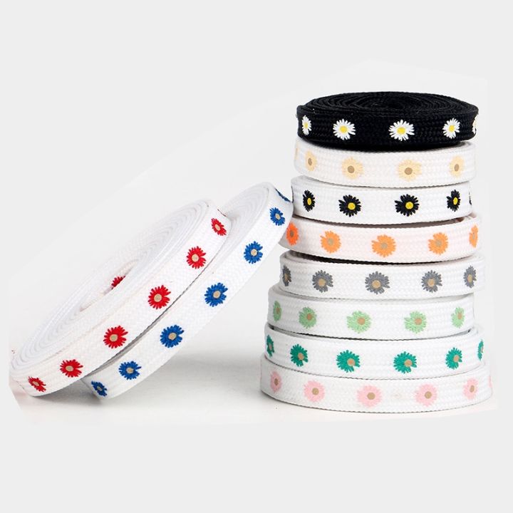 Lsgs%20New%20Sakura%20shoelaces%20flat%20Little%20Daisies%20shoe%20laces%20high-top%20canvas%20sneakers%20shoelace%20AF1%20laces%20shoe%20strings%20100/120/140/160cm%20-%20Image%204