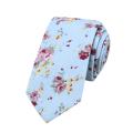 Classic Men Tie Business Flower Printing Necktie for Wedding Party.