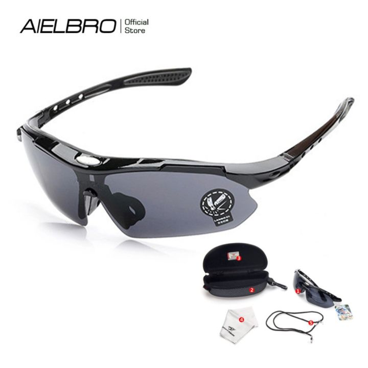 Aielbro 9 Colors Uv400 Sunglasses For Men Women Brand Cycling Shades Sports Design Mountain Bike Glasses Outdoor Bicycle Goggles