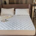 Cotton Mattress Cover Solid Color Fitted Sheet with Elastic Queen/King Size Bed Sheet XF1161-12. 