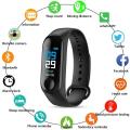 M3 Smart Band Waterproof Heart Rate Monitor Bluetooth Smart Sleep Bracelet Fitness Tracker Blood Pressure Pedometer Watch. 