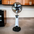 Nova Rechargable 16"AC/DC Mist Fan With Solar Function NV-3061 Remot Control Electric Charger Fan. 