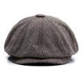 【ALLGOOD】1Pcs Spring and Autumn Warm and Comfort Mens Flat Cap Beret Herringbone Newsboy Peaky Blinders Baker Boy Hat Winter.