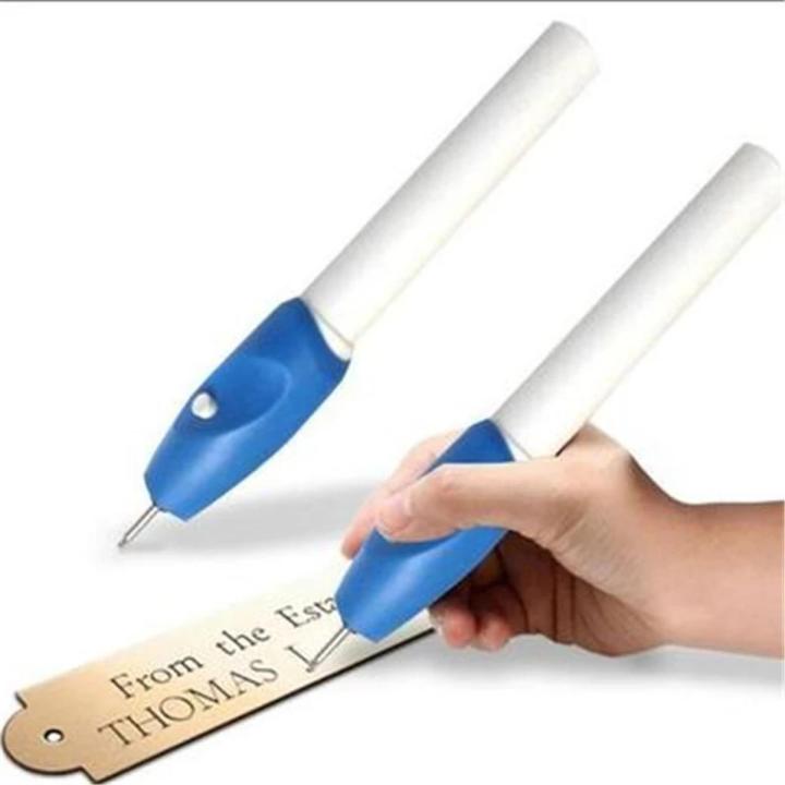Electric Engraving Pen Jewelry Engrave Pen DIY Wood Glass Metal Engraver Pen Carve Engraving Tool