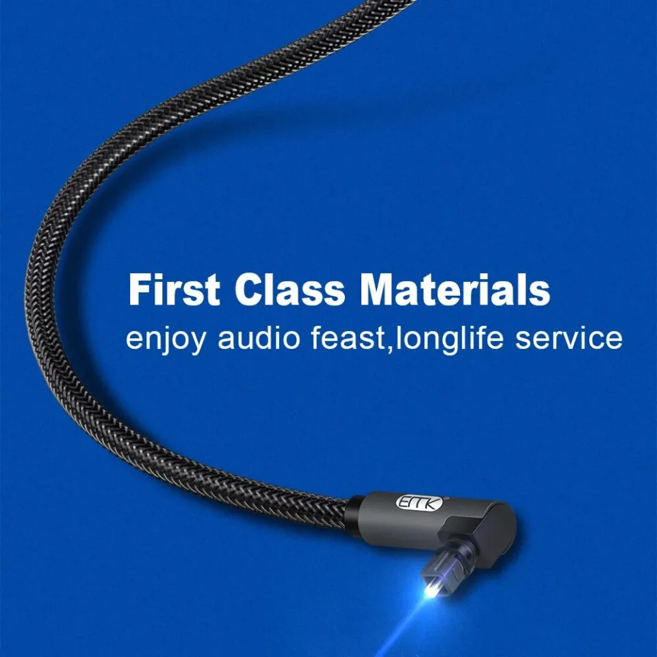 90 Degree Digital Optical Audio Cable - 5Ft Male To Ghana