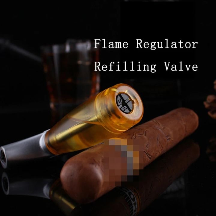1%20pcs%20Butane%20Jet%20Torch%20Lighter%20Plastic%20Windproof%20Cigar%20Lighter%20Gas%20Fuel%20visible%20-%20Image%206