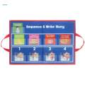 Visual Schedule , Matching Card, Flash Cards Learning Educational Time Activity Set, Learning Materials, for Children Skills. 