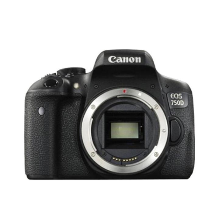 750D - 24.2 MP - 10x Optical Zoom - DSLR Camera (Body Only) - Black