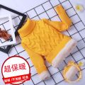 New Kids' Sweater Autumn and Winter Children's Bottoming Sweater Baby Boys and Girls Fleece-Lined Thick Sweater Children's Clothing. 