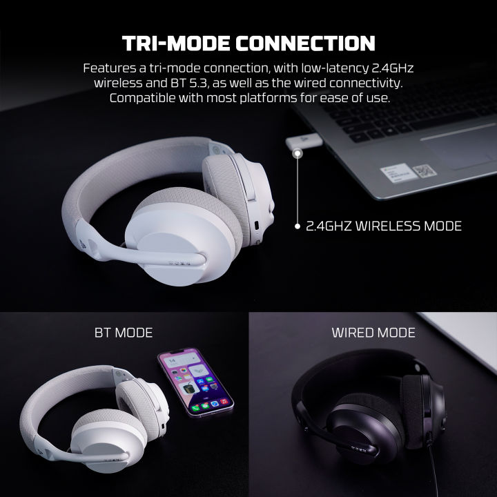 Fantech%20Tamago%20II%20WHG04%20Multi-Platform%20Wireless%20Headset%20Tri%20mode%20Connection%20Gaming%20Headphones%20WHITE%20-%20Image%205